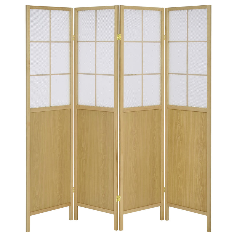 Coaster Furniture Edwards 960123 4-Panel Room Divider Folding Shoji Screen - Natural IMAGE 4