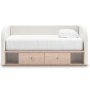 Signature Design by Ashley Arloster PCB1566B9 Twin Upholstered Day Bed with Storage IMAGE 3