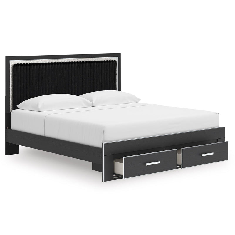  Signature Design by Ashley Zuraleus PCB3380B11 King Upholstered Panel Storage Bed IMAGE 2