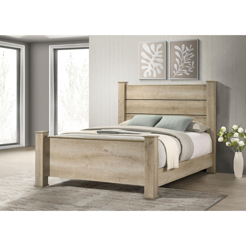 Coaster Furniture Oakglen 225101Q 55-inch Queen Panel Bed - Weathered Oak IMAGE 3