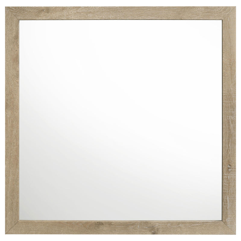 Coaster Furniture Oakglen 225104 Dresser Mirror - Weathered Oak IMAGE 3