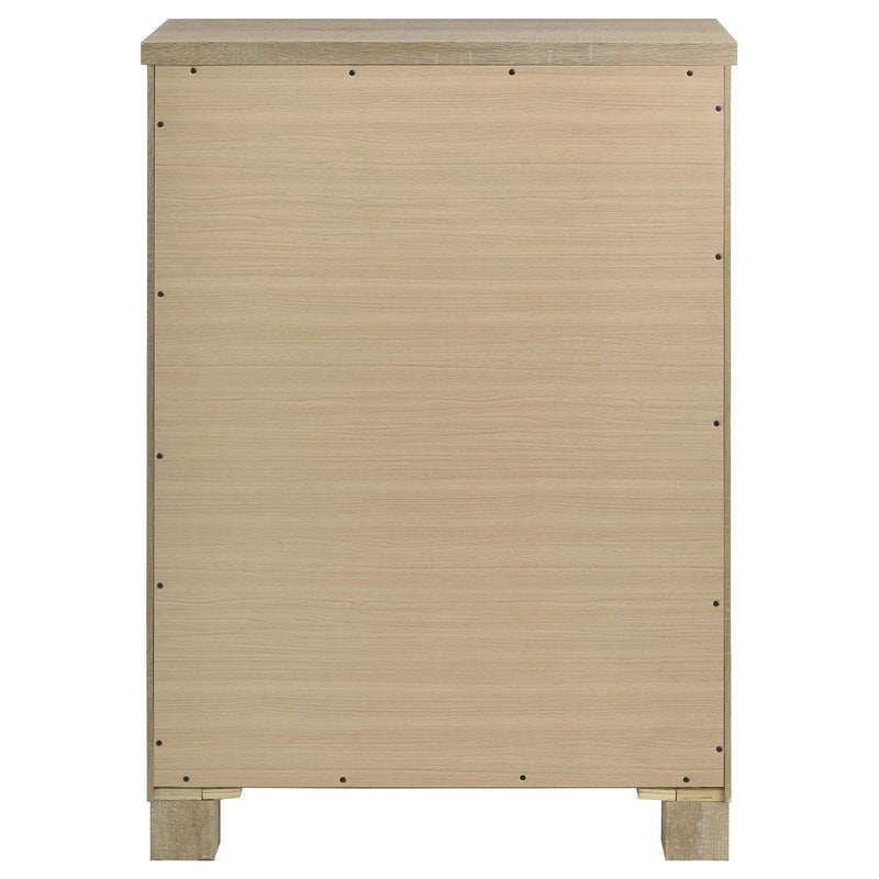 Coaster Furniture Oakglen 225105 5-drawer Chest - Weathered Oak IMAGE 7