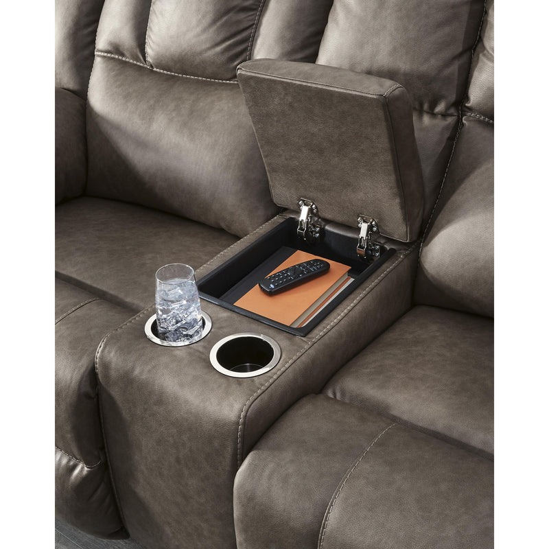 Signature Design by Ashley Lowilla PC6450694 Double Reclining Loveseat with Console IMAGE 6