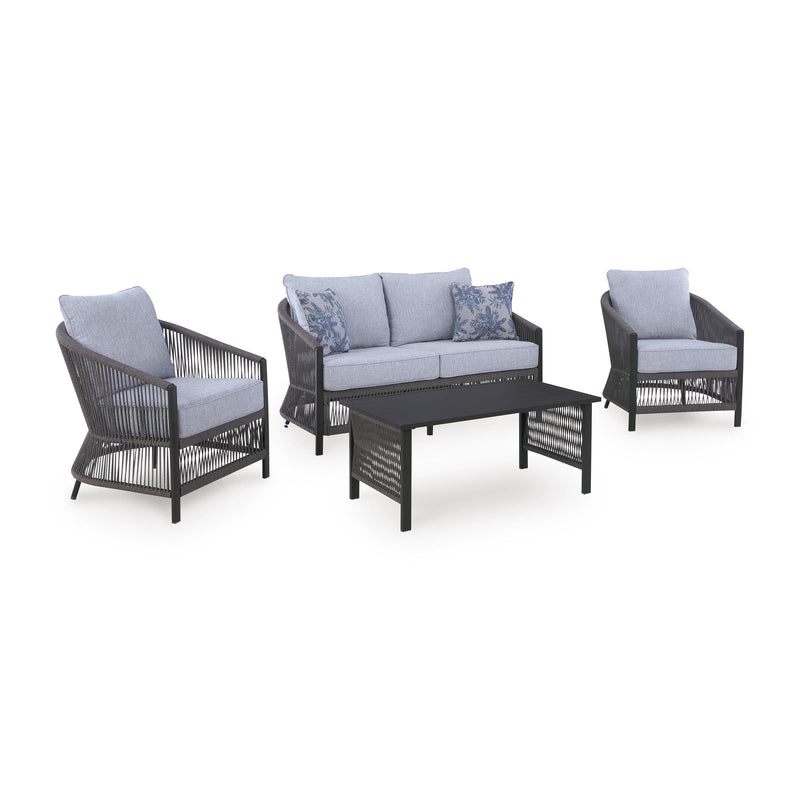  Signature Design by Ashley Bridges Beach PCP391-080 Love/Chairs/Table Set IMAGE 1