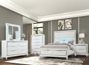 White Pearl  6-Piece Queen Bed Set