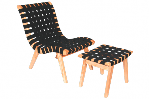 Bandage Leisure Chair with Ottoman