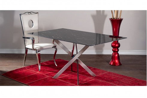 Black Glass Prestige Dining Table