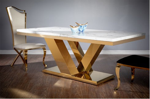 Gold Bayview Dining Table