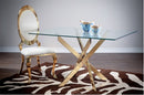 Gold Scissor Dining Table