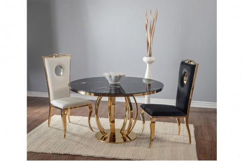 Gold Shaw Dining Table
