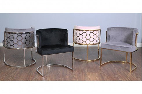 Honeycomb Small Accent Chair