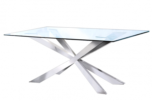 Merlin Silver dining Table