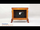 Calgary Furniture Emporium Dresden Freestanding Electric Fireplace AC01309 EXTERNAL_VIDEO 1