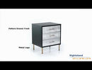 Calgary Furniture Emporium Myles 3-Drawer Nightstand AC00842 EXTERNAL_VIDEO 1